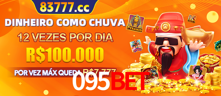 Banner do programa de recompensas Recomende para amigos do 095BET, detalhando os bônus por convidar amigos, com prêmios que chegam a R$288.888.